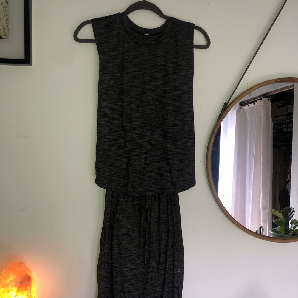 heather grey black lululemon dress